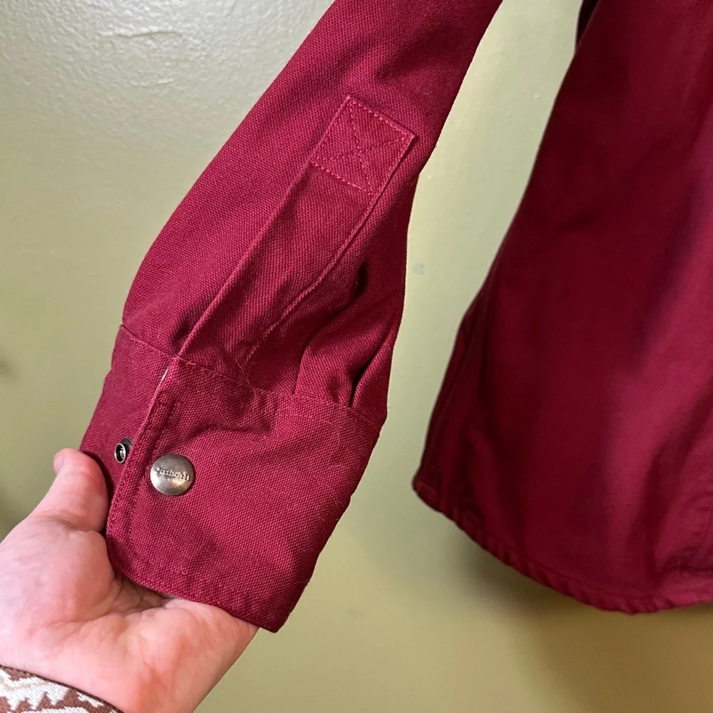Carhartt women’s Red Button-Up chore coat XL - Picture 4 of 5